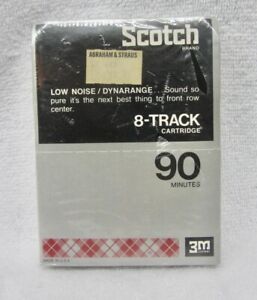 NOS Sealed Vintage SCOTCH 8 Track Cartridges 90 Minute Tape~ 1 Blank Tapes