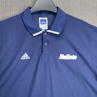 Adidas Polo Shirt Mens 2XL XXL Blue Performance Golfer Bullet  Golf Short Sleeve