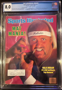 1985 Sports Illustrated HULK HOGAN First Cover CGC 8.0 Subscription WWE WWF