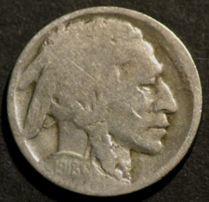 1918 D Buffalo Nickel Semi-Key Date Restored Five Cent 5c Coin B058