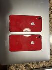 Apple iPhone XR (PRODUCT)RED - 64GB - (Unlocked) A1984 Lot Of 2