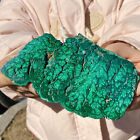 391G Natural glossy Malachite transparent cluster rough mineral sample