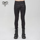 Devil Fashion Men's Black Gothic Punk Casual Trousers Pentagram Slim Long Pants