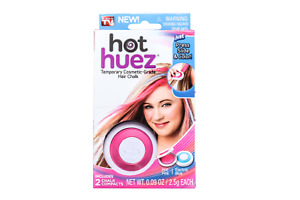Hot Huez Temporary Hair Chalk-Set Hot Pink | Electric Blue Fun Hair Colors