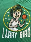 Larry Bird Caricature Boston Celtics Short Sleeve Homage Brand T Shirt Sz Med