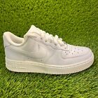 Nike Air Force 1 Low Womens Size 7 White Athletic Shoes Sneakers 316116-112