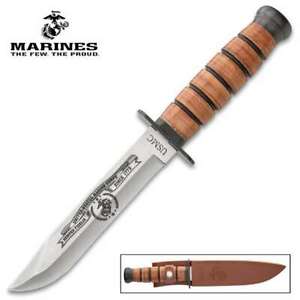 USMC Marines Tactical Bowie Survival Hunting Knife Army Combat Fixed Blade New