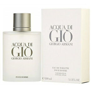 New Giorgio Armani Acqua Di Gio 3.4 oz Men's Eau de Toilette Spray IN BOX US1