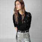 Zadig & Voltaire Hot diamond black 100% cashmere sweater women's sweater