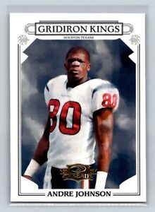 2007 Donruss Threads #PGK-1 Andre Johnson Pro Gridiron Kings Gold Texans D52