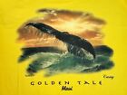 Anthony Casay 1997 Vintage T Shirt Maui Whale Golden Tale Hawaii Large L Yellow