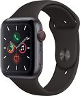 New ListingNEW Apple Watch Series 5 40mm Sp Gray Alum GPS+Cell Black Sport Band UNLOCKED
