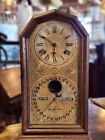 Antique 1880s Ithaca Octagon Double Dial Calendar Clock