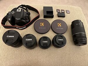 Canon SL2 With Lenses +EXTRAS!
