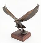 (as is) Chester Comstock Bronze Heritage Eagle Signed Sculpture Statue Bird