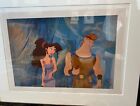 Original Disney Hercules & Meg Framed Limited Edition Cel, Measures 20'' x 25''