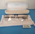New Oakley Prescription Eyeglass Frames, OX5148-0256, Pewter 56mm 18mm with case