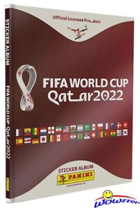 2022 Panini World Cup Qatar HARDCOVER Sticker Album! Holds all 670 Stickers!