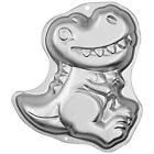 Wilton Dinosaur Cake Pan Kids 3D Birthday Cake Pan Silver Aluminum											...