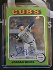 Jordan Wicks (RC) 2024 Topps Heritage Real One Auto Chicago Cubs Rookie! SP