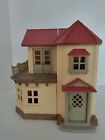 Vintage Sylvanian Families Calico Critters Doll House Red Roof Home +Furniture