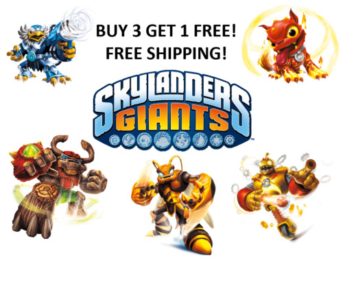 Skylanders Giants Figures - BUY 3 GET 1 FREE! - FREE SHIPPING!