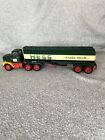 Vintage 1977 Hess Tanker Truck Red Green Yellow