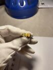 Size 8 Ethiopian Opal & White Zircon 10k Gold Ring