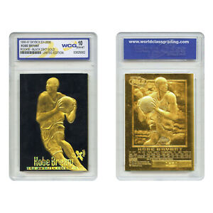RARE* Graded Gem Mint 10 - KOBE BRYANT 1996 Skybox 23K Black Gold ROOKIE Card RC