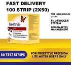 2 X Freestyle Blood Glucose Test Strips-pack 50  
