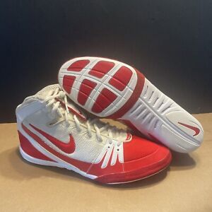 Nike Freek Wrestling Shoes Men Size 12 White/red