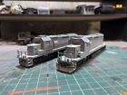 Pair Undecorated DCC Ready Kato EMD SD40-2 Diesel Locomotives - HO Scale: As-is