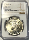 1923 Peace Silver Dollar MS64 NGC. Very Sharp Coin! Starting at Only $39!