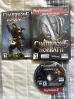 Champions of Norrath (Sony PS2) Complete CIB w/ Manual & Tested - Stained Art