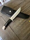 New ListingBUCK MODEL 124 FRONTIERSMAN 2 LINE INVERTED STAMP 1967 - 1972. With Sheath.