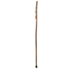 Walking Stick 55 in Handcrafted Hickory Sturdy Flexible w/ Leather Wrist Wrap