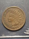 1891 Indian Head Cent * AU NICE BROWN * FULL LIBERTY *almost 4 FULL Diamonds
