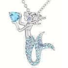 The Rhinestone Crystal Pendant Necklace Birthday Jewelry Gifts