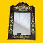 Vintage 70s Hand Painted Groovy Wall Mirror, 11x17