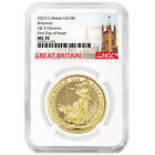 2023 U.K. 100 Pound 1 oz Gold Britannia NGC MS70 FDI Great Britain Label