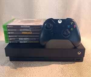 Microsoft Xbox One X Console Bundle - 4K - 1TB - 6 Complete Games -1 Controller