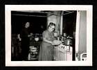 New ListingFLASH PIC 2 WOMEN IN DARK KITCHEN COOKING OLD/VINTAGE PHOTO SNAPSHOT- M230