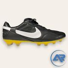 Nike Premier III FG Black White Amarillo Men's Size 9.5 AT5889-005 Soccer Cleats