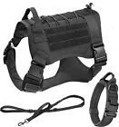 Tactical Dog Vest US Working Dog Military Harness with Handle No-pull Large