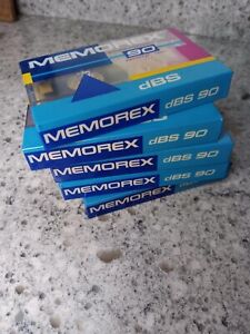 Memorex DBS 90 Min Audio Cassette Tapes Blank NEW & SEALED