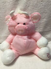 Vintage 1986 Fisher Price Puffalump 16” pink BULL plush animal pig