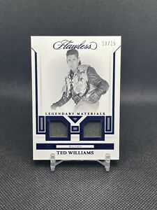 Ted Williams 2023 Panini Flawless Legendary Materials Dual Relic Military /15