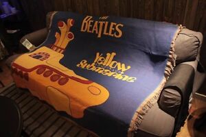 The Beatles Yellow Submarine Woven Casual Tapestry Throw Blanket