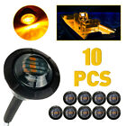 10X amber Smoked Round Side Marker lights Truck Trailer3/4