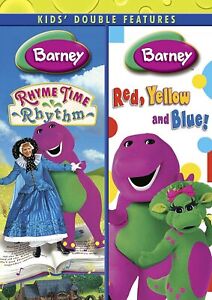 Barney: Rhyme Time Rhythm / Red, Yellow and Blue (2009) double DVD feature NEW